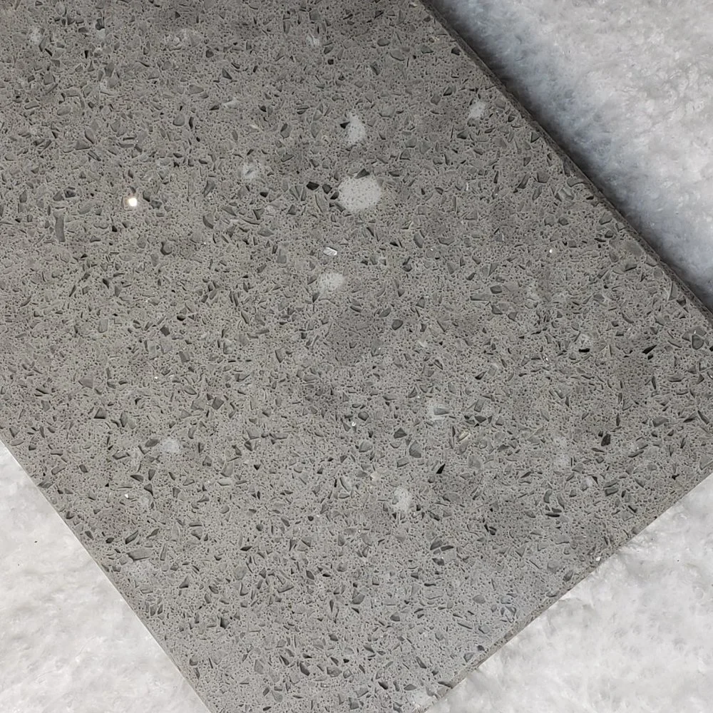 Quartz Stone Cutting Board cheese sushi charcuterie tray 5x10 gray sparkle